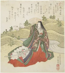 (Hofdame und zwei Kaninchen), Januar 1831